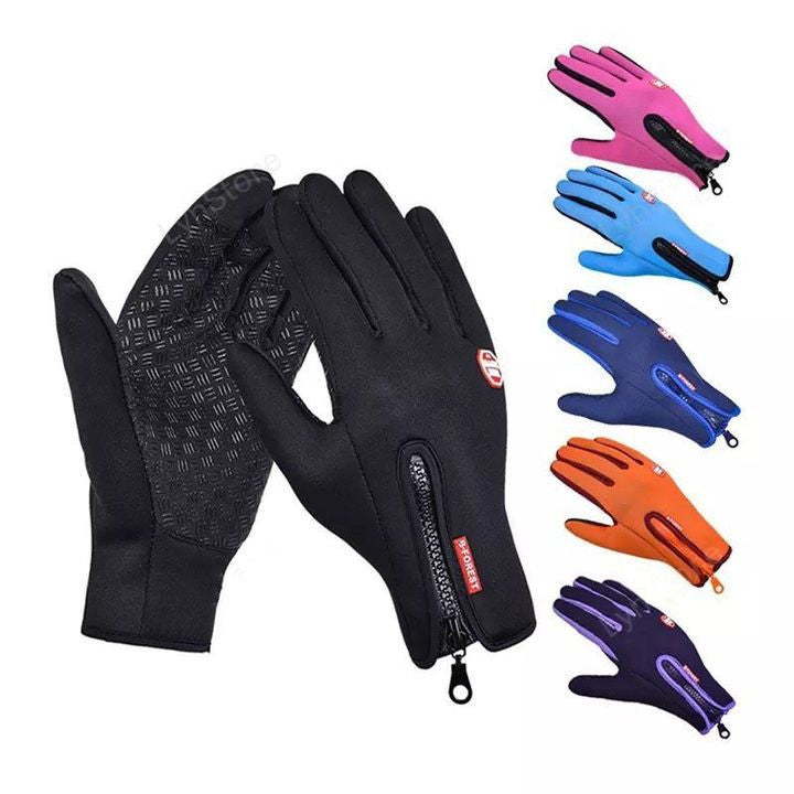 Winter Gloves Touch Screen Riding Motorcycle Sliding Waterproof Sports Gloves With Fleece - 𝓢𝓱𝓸𝓹𝓵𝓮𝓬𝔂