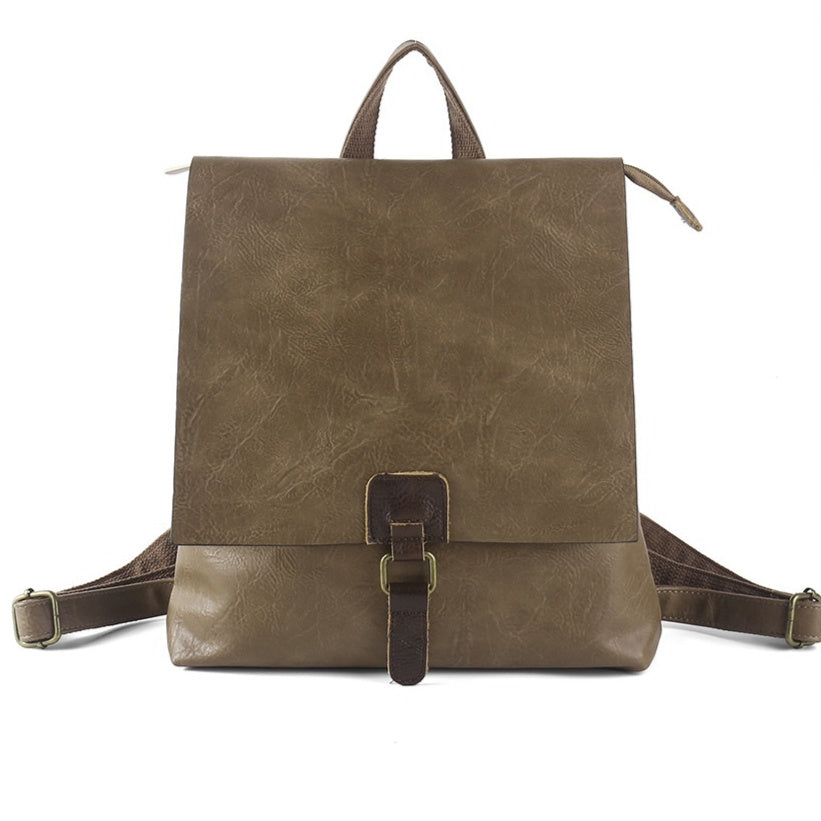 Retro Large Capacity Multifunctional Leather Backpackage - 𝓢𝓱𝓸𝓹𝓵𝓮𝓬𝔂