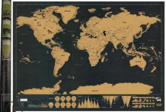 Personalized Black Scratch Off Art World Map Poster Decor Large Deluxe Poster Edition Travel - 𝓢𝓱𝓸𝓹𝓵𝓮𝓬𝔂