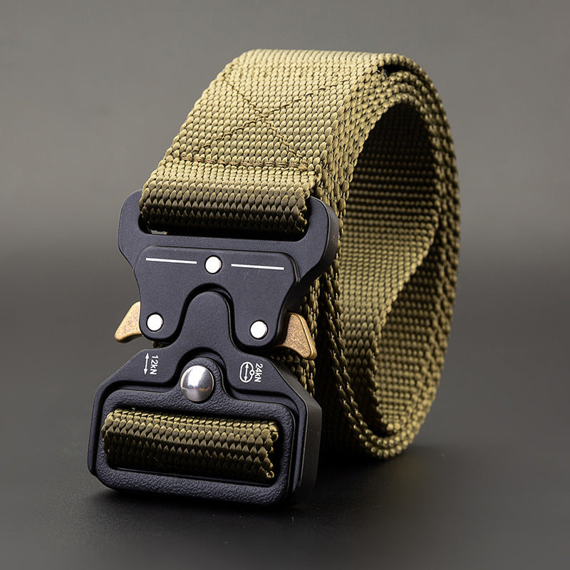 Men's Outdoor Nylon Elastic Buckle Belt Work Clothes Belt - 𝓢𝓱𝓸𝓹𝓵𝓮𝓬𝔂