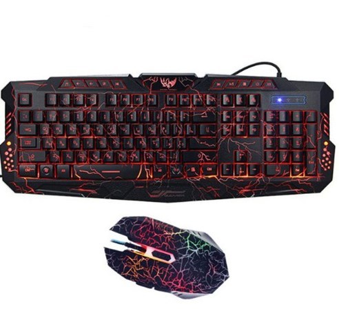 J10 tricolor backlight wired gaming keyboard set colorful luminous gaming mouse keyboard Russian keyboard - 𝓢𝓱𝓸𝓹𝓵𝓮𝓬𝔂