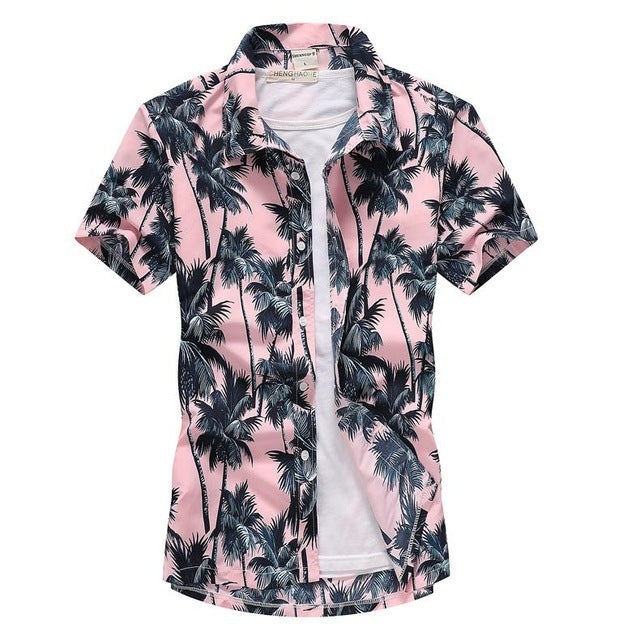 Aloha Shirts Short-sleeved Fashion Chemise Homme Blouse - 𝓢𝓱𝓸𝓹𝓵𝓮𝓬𝔂