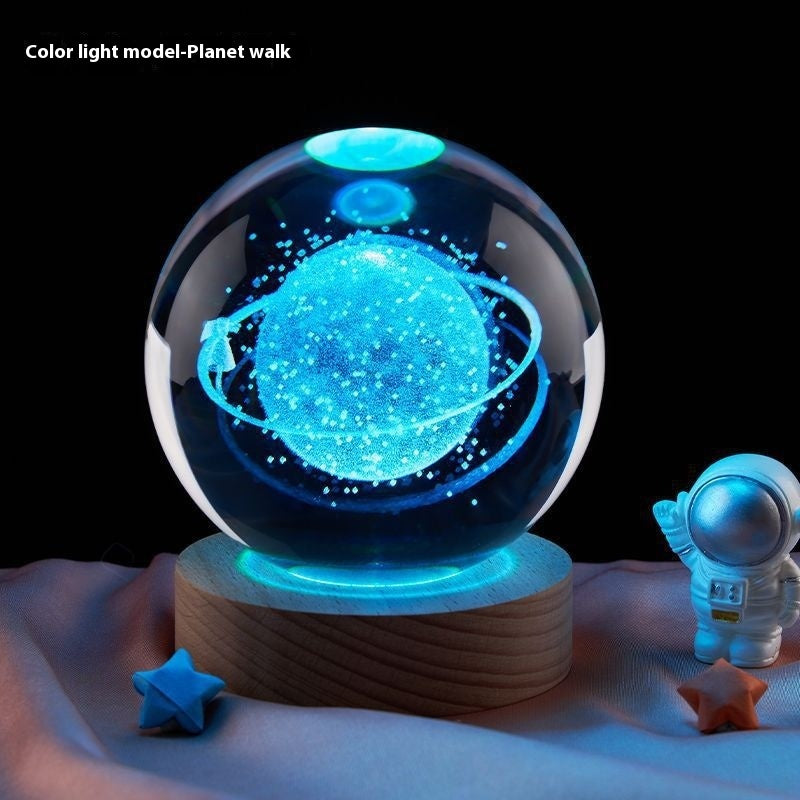 Moon Small Night Lamp Decoration Creative Crystal Ball - 𝓢𝓱𝓸𝓹𝓵𝓮𝓬𝔂