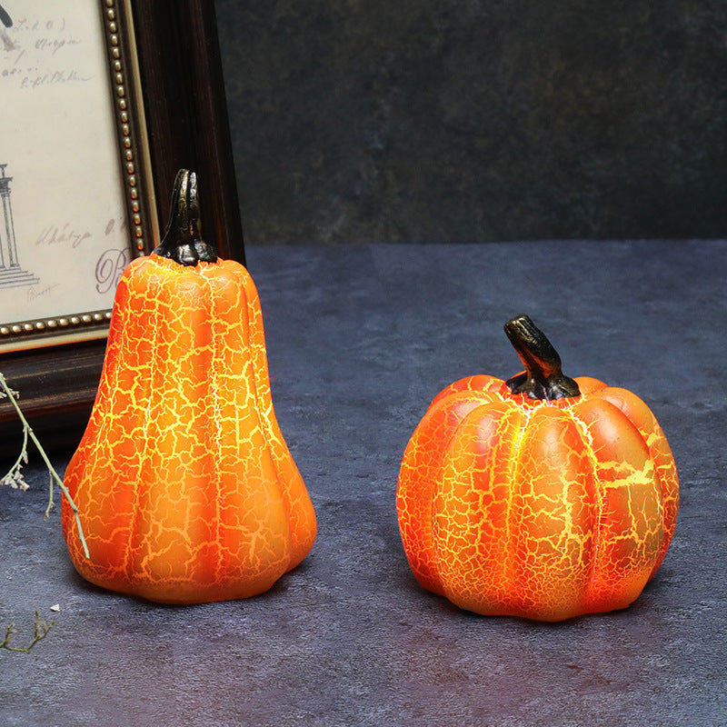 New Halloween Pumpkin Lantern Simulation Pumpkin LED Candle Lamp Resin Luminous Pumpkin - 𝓢𝓱𝓸𝓹𝓵𝓮𝓬𝔂