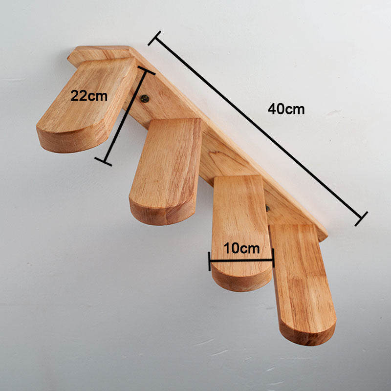 Cats Climbing Ladders On Solid Wood Walls, Rubber Wood Springboards And Stair Toys - 𝓢𝓱𝓸𝓹𝓵𝓮𝓬𝔂