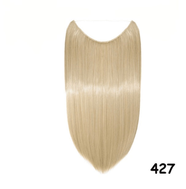 S-noilite 20 inches Invisible Wire No Clips in Hair Extensions Secret Fish Line Hairpieces Silky Straight Synthetic - 𝓢𝓱𝓸𝓹𝓵𝓮𝓬𝔂