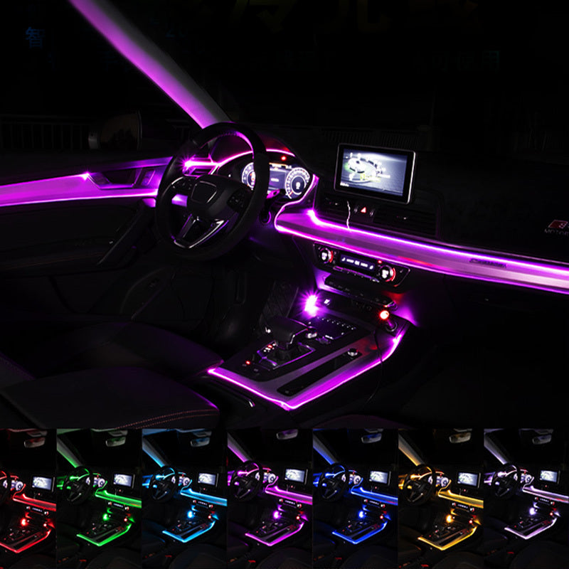 Car Fiber Optic Ambient Light Modified Car Interior Cool Light APP Rhythm Light - 𝓢𝓱𝓸𝓹𝓵𝓮𝓬𝔂