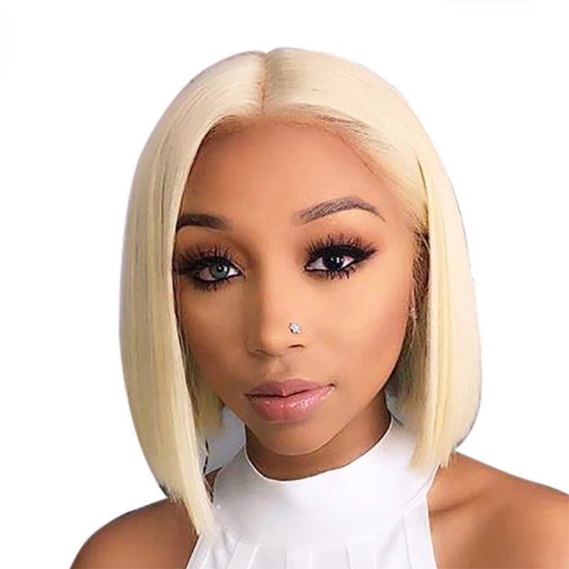Blond short straight wig - 𝓢𝓱𝓸𝓹𝓵𝓮𝓬𝔂