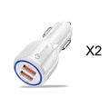 Quick Charge 3.0 Car Charger For Mobile Phone Dual Usb Car Charger Qualcomm Qc 3.0 Fast Charging Adapter Mini Usb Car Charger - 𝓢𝓱𝓸𝓹𝓵𝓮𝓬𝔂
