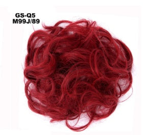 Europe, Japan, and South Korea popular hair bun fluffy natural drawstring curly hair ball head hair ring hair set female hair accessories chemical fiber hair - 𝓢𝓱𝓸𝓹𝓵𝓮𝓬𝔂
