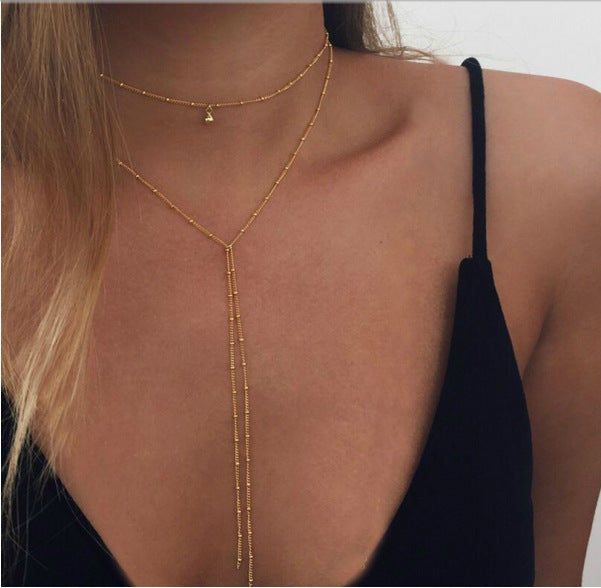 Simple necklace retro clavicle necklace - 𝓢𝓱𝓸𝓹𝓵𝓮𝓬𝔂