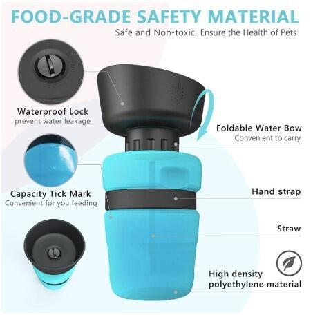 Pet Outdoor Foldable Bottle Dog Travel Water Bottle Dog Water Dispenser - 𝓢𝓱𝓸𝓹𝓵𝓮𝓬𝔂