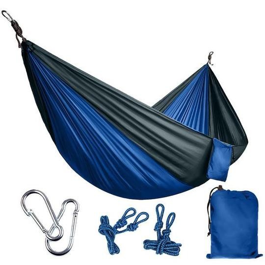 Backpacking Hammock - Portable Nylon Parachute Outdoor Double Hammock - 𝓢𝓱𝓸𝓹𝓵𝓮𝓬𝔂
