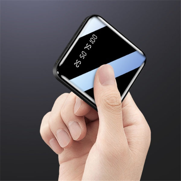 Mini Power Bank 20000 MAh Portable Mirror Digital Display Power Bank - 𝓢𝓱𝓸𝓹𝓵𝓮𝓬𝔂