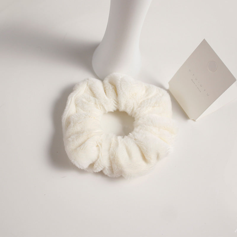 Girly cute plush large intestine hair tie hair rope - 𝓢𝓱𝓸𝓹𝓵𝓮𝓬𝔂