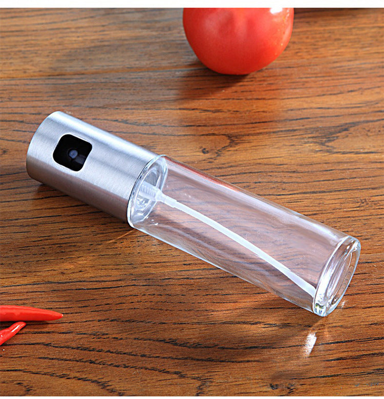 BBQ Healthy Kitchen Cooking Oil Vinegar Spray Bottle Push Type Oil Spray BottlePump Oil Tank Leakproof BBQ Sprayer BBQ Tools Kitchen Gadgets - 𝓢𝓱𝓸𝓹𝓵𝓮𝓬𝔂