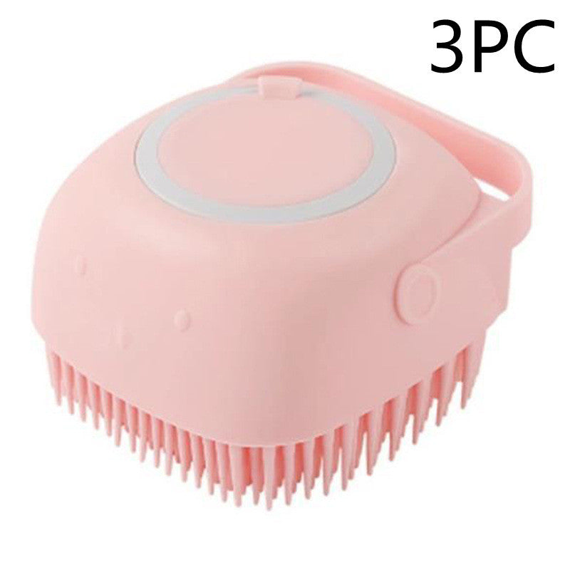 Silicone Dog Bath Massage Gloves Brush Pet Cat Bathroom Cleaning Tool Comb Brush For Dog Can Pour Shampoo Dog Grooming Supplies - 𝓢𝓱𝓸𝓹𝓵𝓮𝓬𝔂