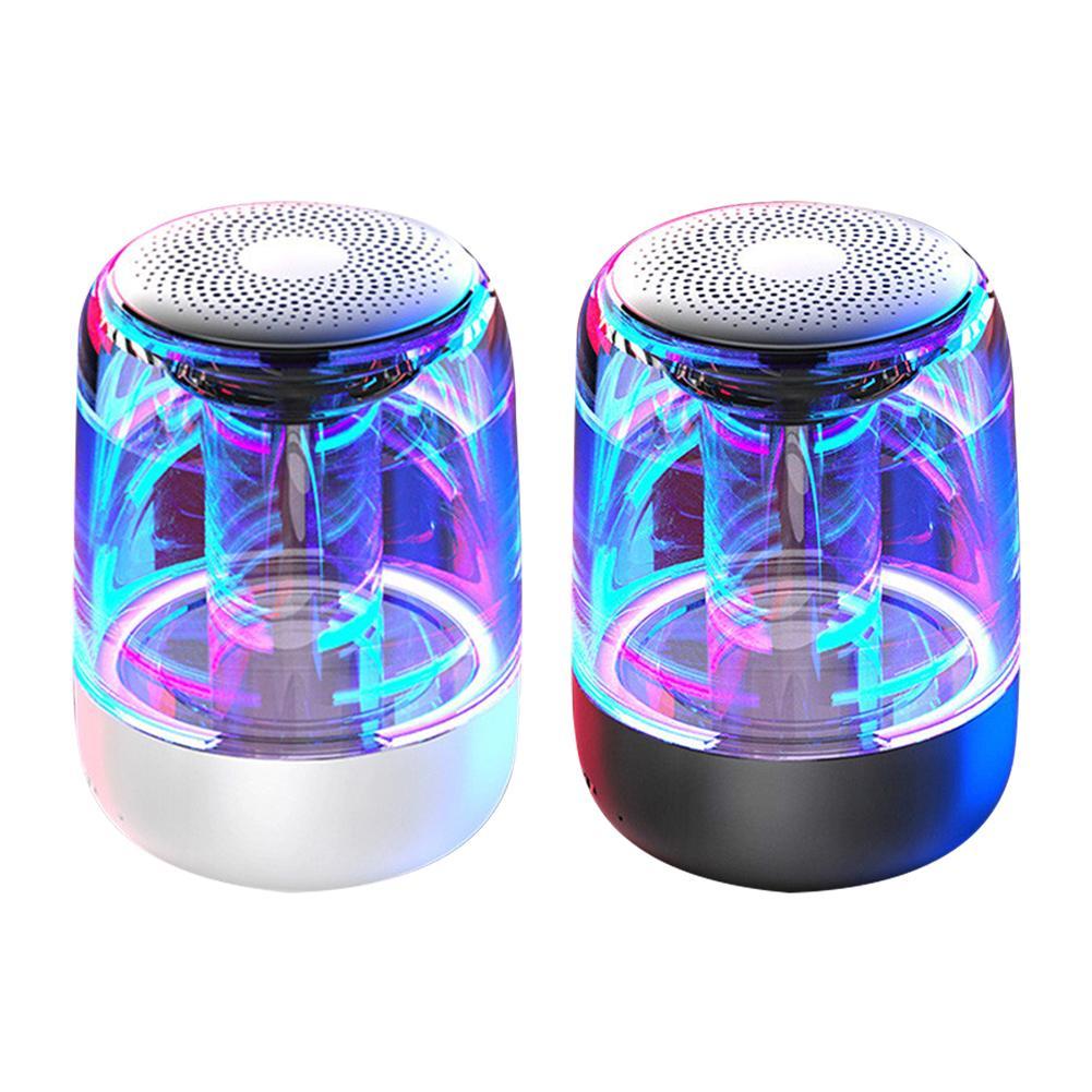 Portable Speakers Bluetooth Column Wireless Bluetooth Speaker Powerful Bass Radio with Variable Color LED Light - 𝓢𝓱𝓸𝓹𝓵𝓮𝓬𝔂