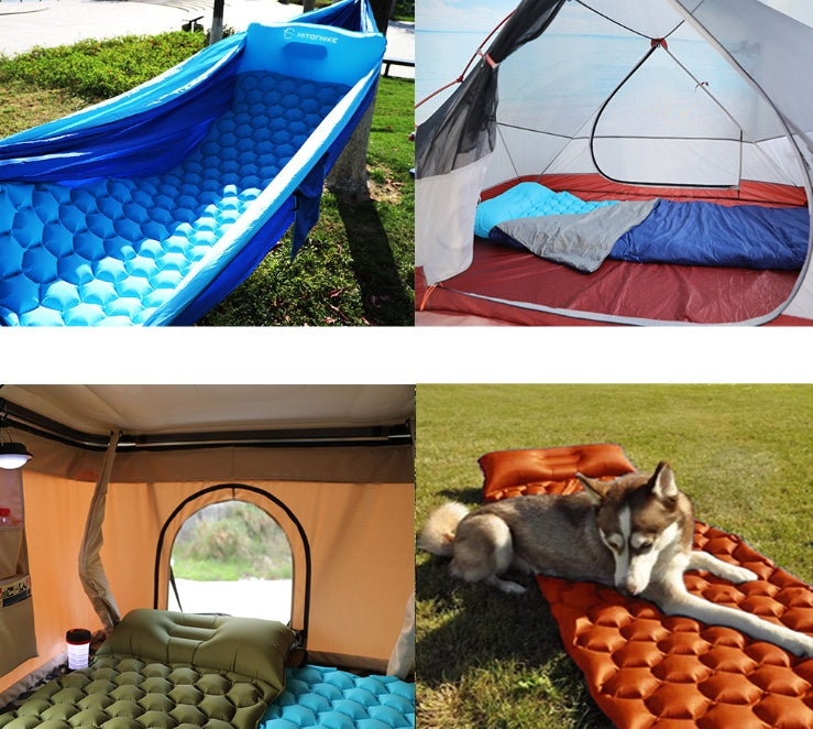 Outdoor Camping Inflatable Honeycomb Mattress Tent Sleeping Mat - 𝓢𝓱𝓸𝓹𝓵𝓮𝓬𝔂