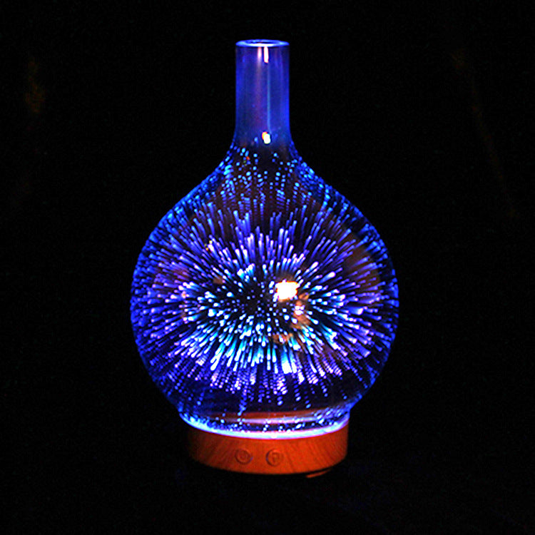 3D Glass Aroma Diffuser Colorful Lamp Humidifier Night Light - 𝓢𝓱𝓸𝓹𝓵𝓮𝓬𝔂