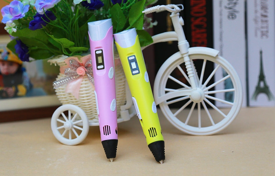 3D print pen 3D pen two generation graffiti 3D stereoscopic paintbrush children puzzle painting toys - 𝓢𝓱𝓸𝓹𝓵𝓮𝓬𝔂