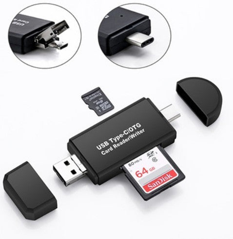 Smart Three-In-One Multi-Function Card Reader - 𝓢𝓱𝓸𝓹𝓵𝓮𝓬𝔂