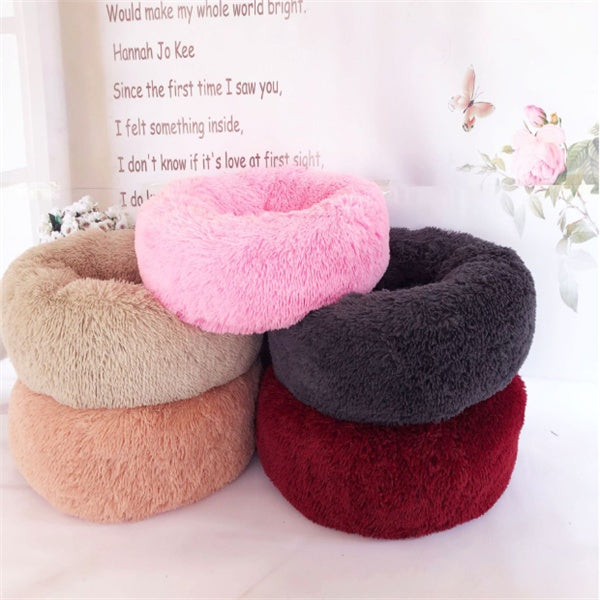 Round Long Hairy Autumn And Winter Nest Pad Cat Mattress - 𝓢𝓱𝓸𝓹𝓵𝓮𝓬𝔂