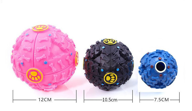 Pet Dog Treat Trainning Chew Sound Food Dispenser Toy Squeaky Giggle Ball - 𝓢𝓱𝓸𝓹𝓵𝓮𝓬𝔂