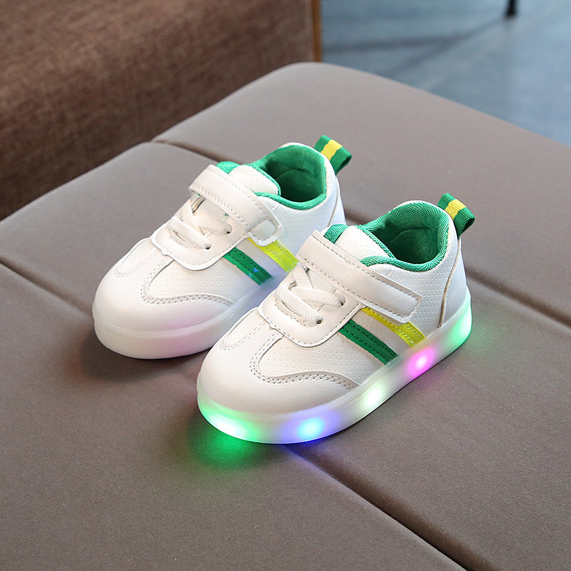 Kimmy White LED Sneakers Shoes - 𝓢𝓱𝓸𝓹𝓵𝓮𝓬𝔂