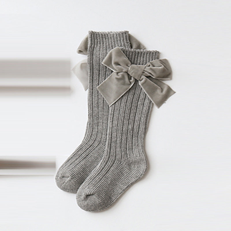 Bowknot woolen baby socks - 𝓢𝓱𝓸𝓹𝓵𝓮𝓬𝔂