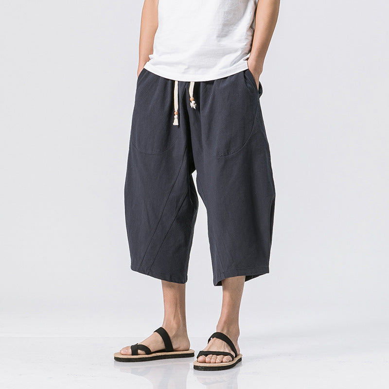 Chinese Style Cotton And Harem Pants - 𝓢𝓱𝓸𝓹𝓵𝓮𝓬𝔂