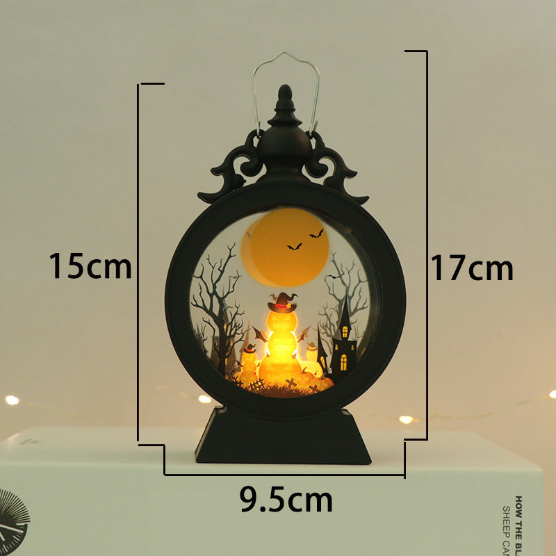 Halloween Retro Candle Portable Storm Lantern - 𝓢𝓱𝓸𝓹𝓵𝓮𝓬𝔂