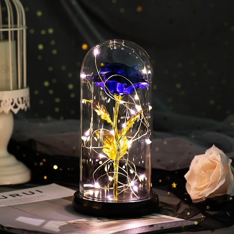 Enchanted Forever Rose Flower in Glass LED Light Christmas Decoration - 𝓢𝓱𝓸𝓹𝓵𝓮𝓬𝔂