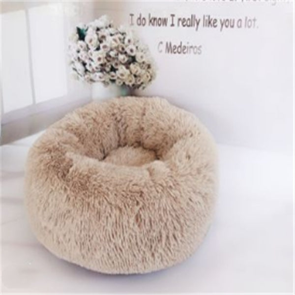 Round Long Hairy Autumn And Winter Nest Pad Cat Mattress - 𝓢𝓱𝓸𝓹𝓵𝓮𝓬𝔂