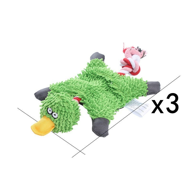 Pet Toy Donkey Shape Corduroy Chew Toy For Dogs Puppy Squeaker Squeaky Plush Bone Molar Dog Toy Pet Training Dog - 𝓢𝓱𝓸𝓹𝓵𝓮𝓬𝔂