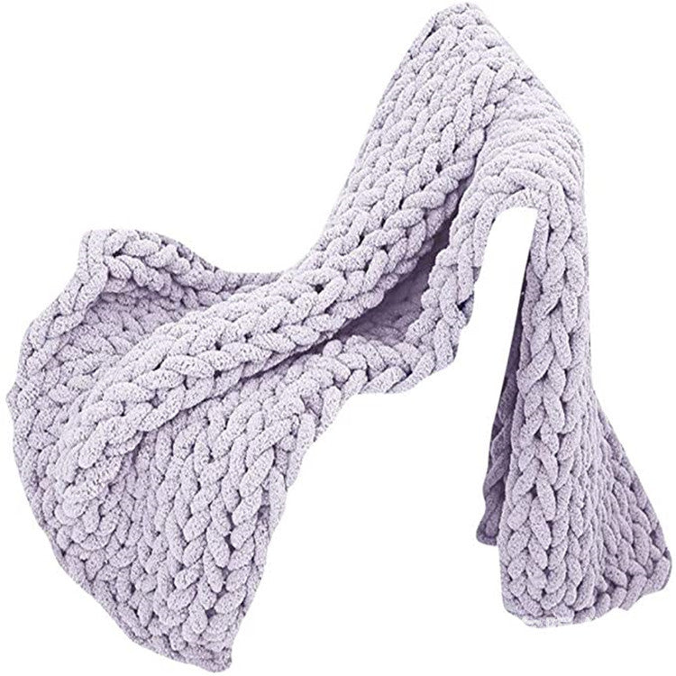 Chenille thick thread blanket handmade blanket - 𝓢𝓱𝓸𝓹𝓵𝓮𝓬𝔂