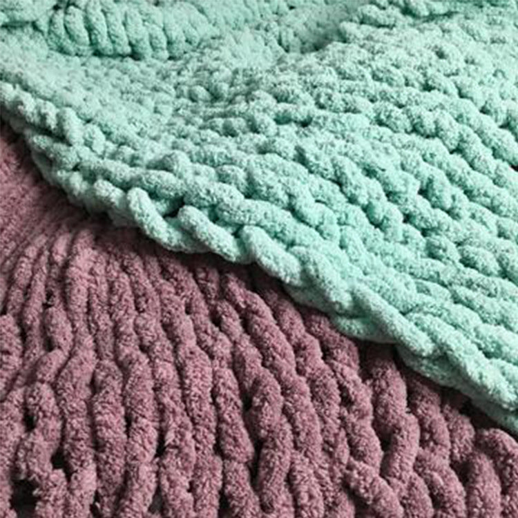 Chenille thick thread blanket handmade blanket - 𝓢𝓱𝓸𝓹𝓵𝓮𝓬𝔂