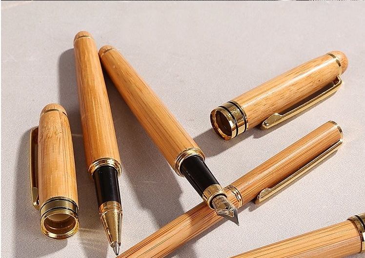 Bamboo Pen Bamboo Pen Pen Ball Pen Lettering Customer Gift Hard Pen Neutral Bamboo Pen - 𝓢𝓱𝓸𝓹𝓵𝓮𝓬𝔂
