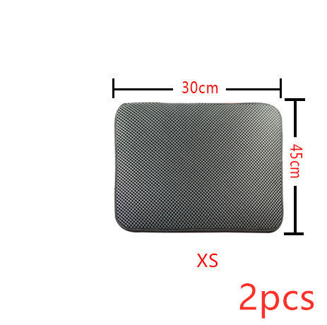 Double Layer Litter Cat Bed Pads Pet Cat Litter Mat Trapping Pets Litter Box Mat Pet Product Bed For Cats House Clean Mat - 𝓢𝓱𝓸𝓹𝓵𝓮𝓬𝔂