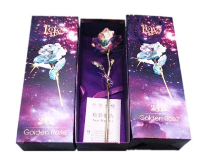 24K Luminous Color Gold Rose Flower Set - 𝓢𝓱𝓸𝓹𝓵𝓮𝓬𝔂