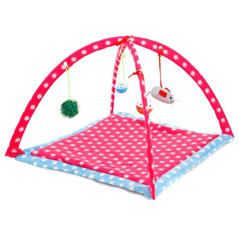 Cartoon Cat Play Tent Multifunctional Cat Hammocks Kitten Sleep Bed Foldable Cat Mat with Balls Cat Play House Toy - 𝓢𝓱𝓸𝓹𝓵𝓮𝓬𝔂