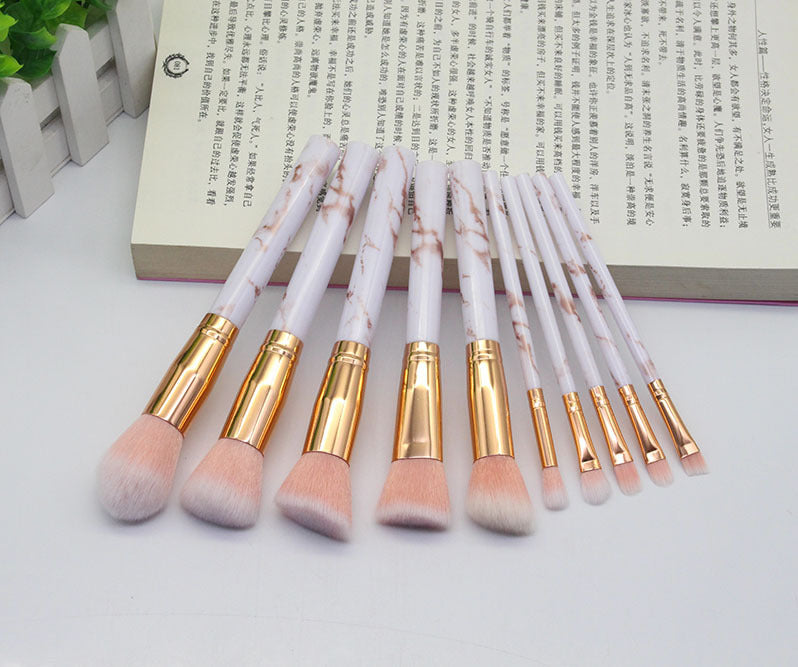 15 Marbled Design Makeup Brushes Set - 𝓢𝓱𝓸𝓹𝓵𝓮𝓬𝔂