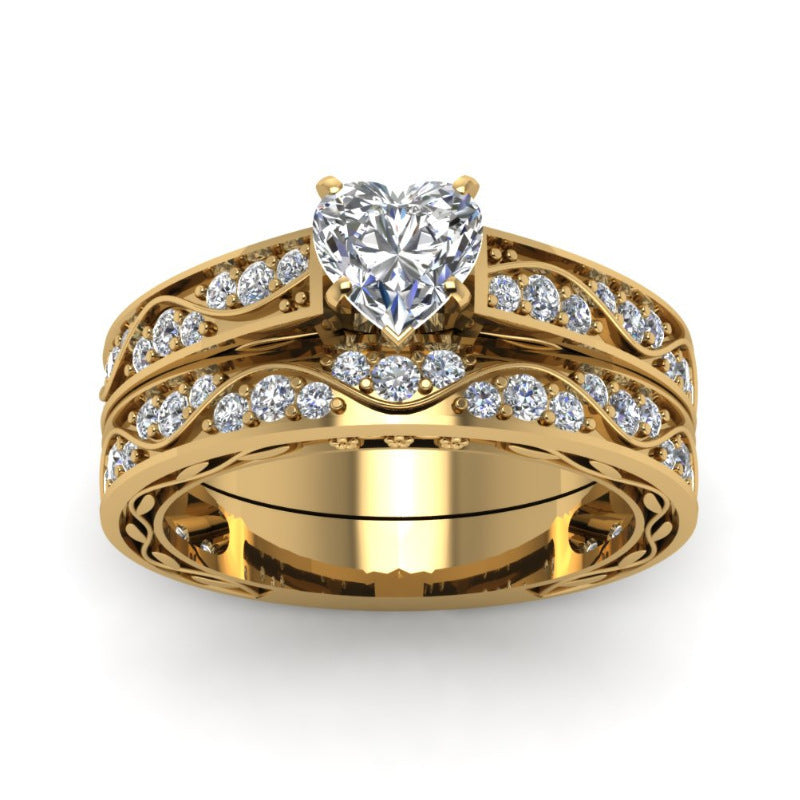 Couple Ring with Zircon Golden Dragon Ring - 𝓢𝓱𝓸𝓹𝓵𝓮𝓬𝔂