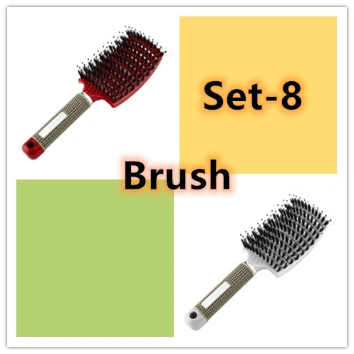 Hairbrush Anti Klit Brushy Haarborstel Women Detangler Hair Brush Bristle Nylon Scalp Massage  Teaser Hair Brush Comb - 𝓢𝓱𝓸𝓹𝓵𝓮𝓬𝔂