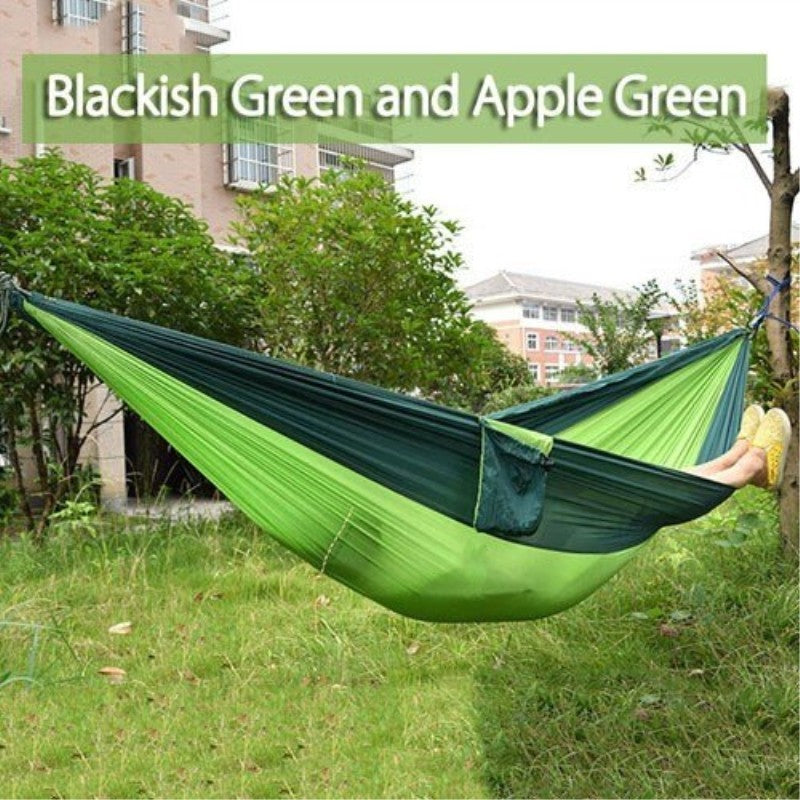 Backpacking Hammock - Portable Nylon Parachute Outdoor Double Hammock - 𝓢𝓱𝓸𝓹𝓵𝓮𝓬𝔂