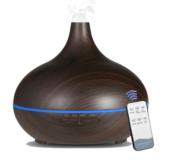Creative Home Appliance Full Wood Grain Remote Control Aromatherapy Lamp - 𝓢𝓱𝓸𝓹𝓵𝓮𝓬𝔂