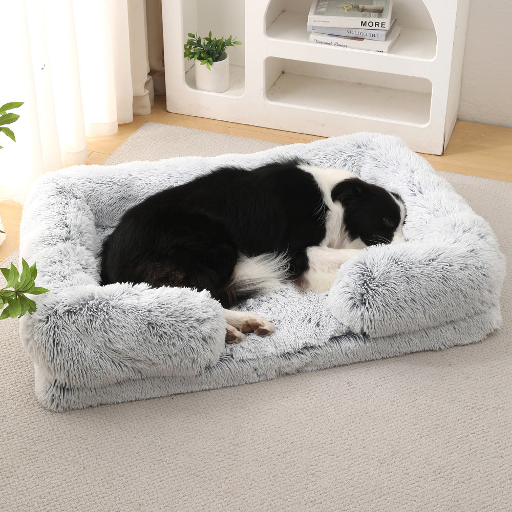 Plush Round Pet Bed Dog Bed Winter - 𝓢𝓱𝓸𝓹𝓵𝓮𝓬𝔂