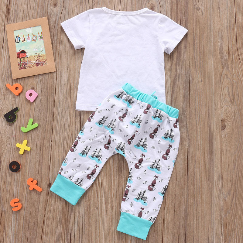 Newborn Baby Clothes Set T-shirt Tops Pants Little Boys and Girls Outfits - 𝓢𝓱𝓸𝓹𝓵𝓮𝓬𝔂