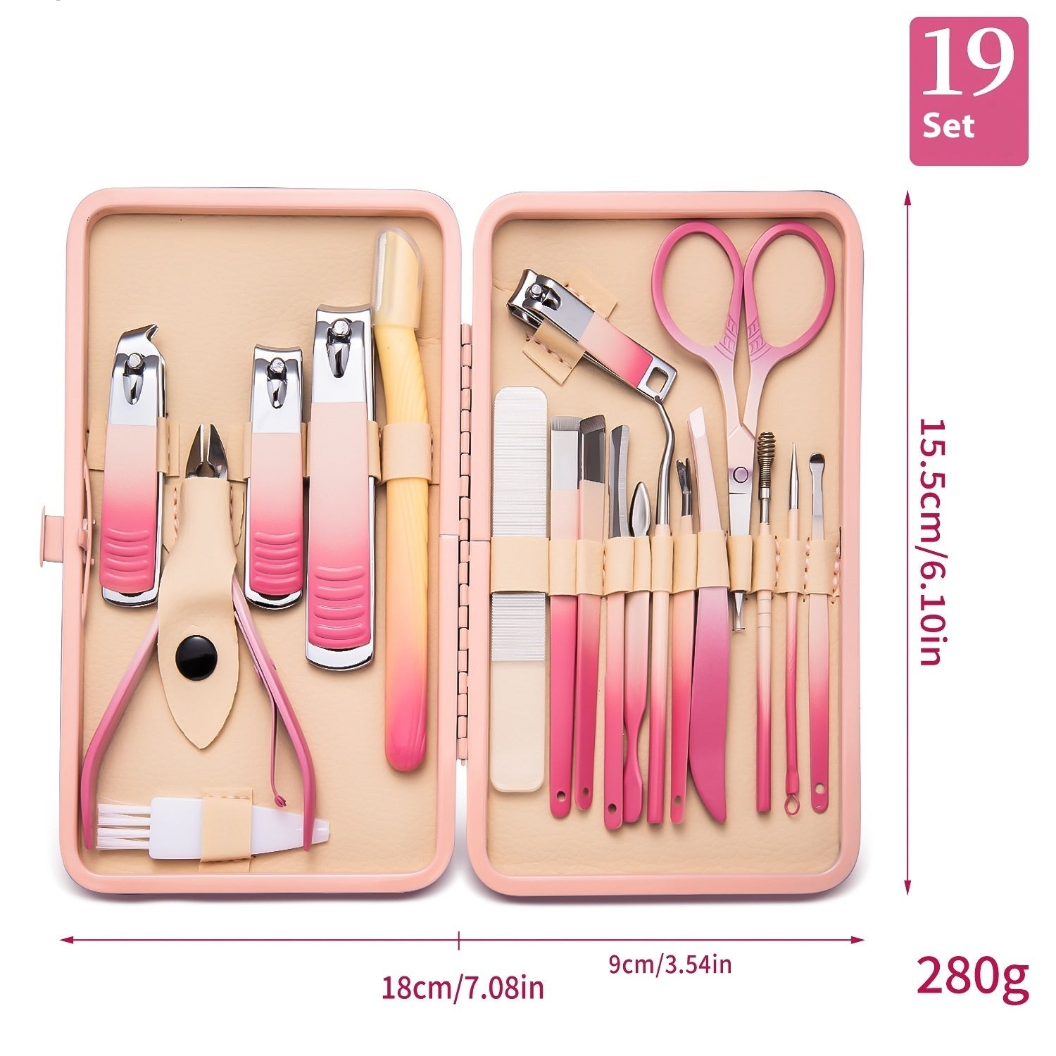 Gradient Color Nail Clippers Suit Stainless Steel Nail Clippers Cuticle Nipper - 𝓢𝓱𝓸𝓹𝓵𝓮𝓬𝔂