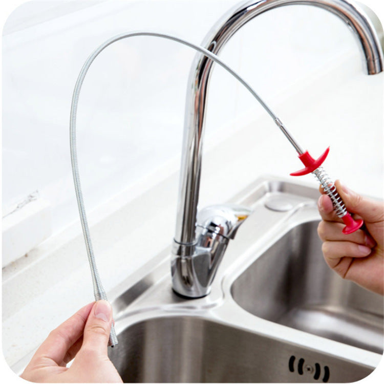 60CM Sewer Dredger Spring Pipe Dredging Tool Household Hair Cleaner Drain Clog Remover Cleaning Tools Household For Kitchen Sink Kitchen Gadgets - 𝓢𝓱𝓸𝓹𝓵𝓮𝓬𝔂